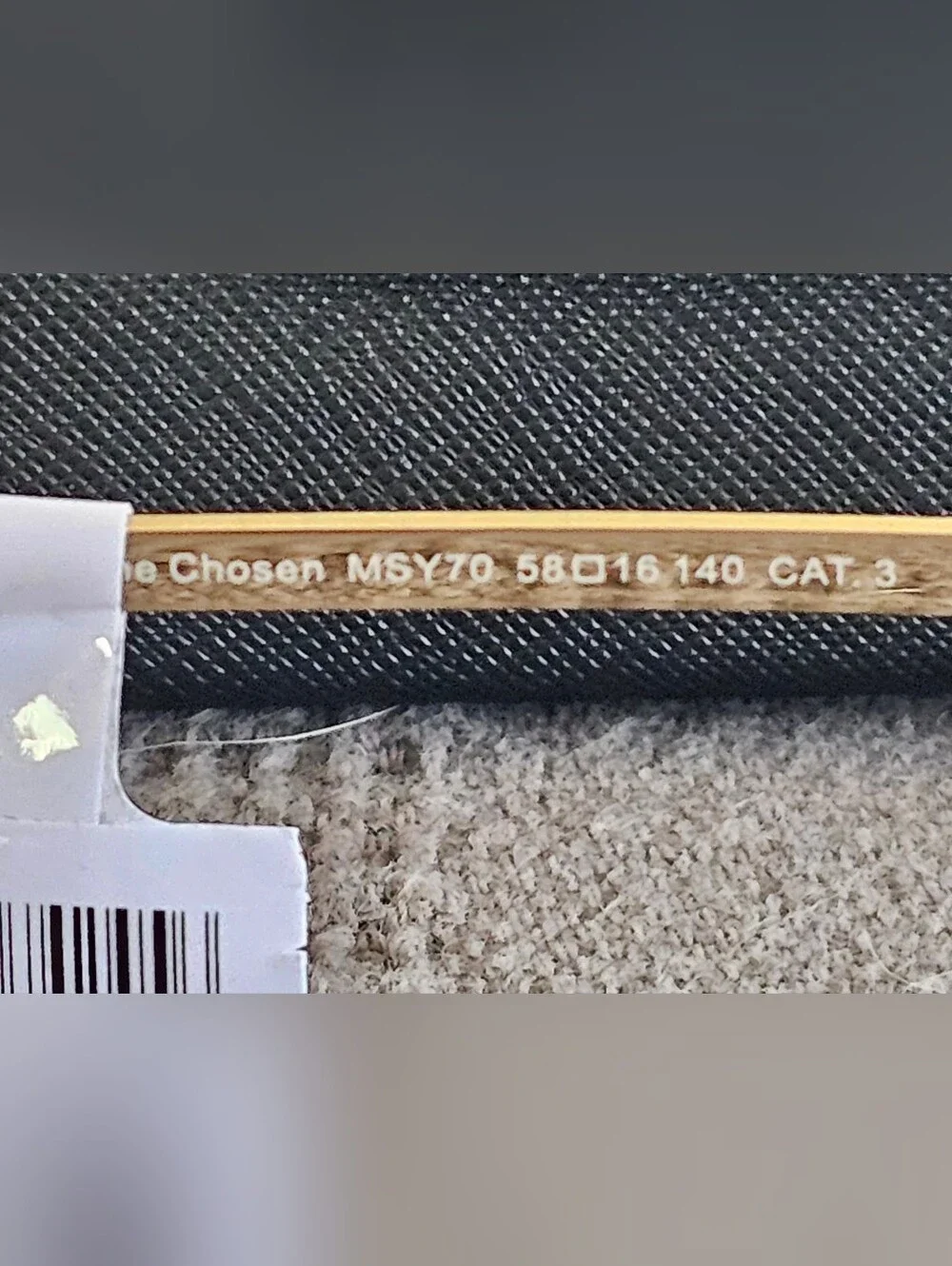 Privé Rrvaux Gold Frameless Sunglasses with Brown Lenses